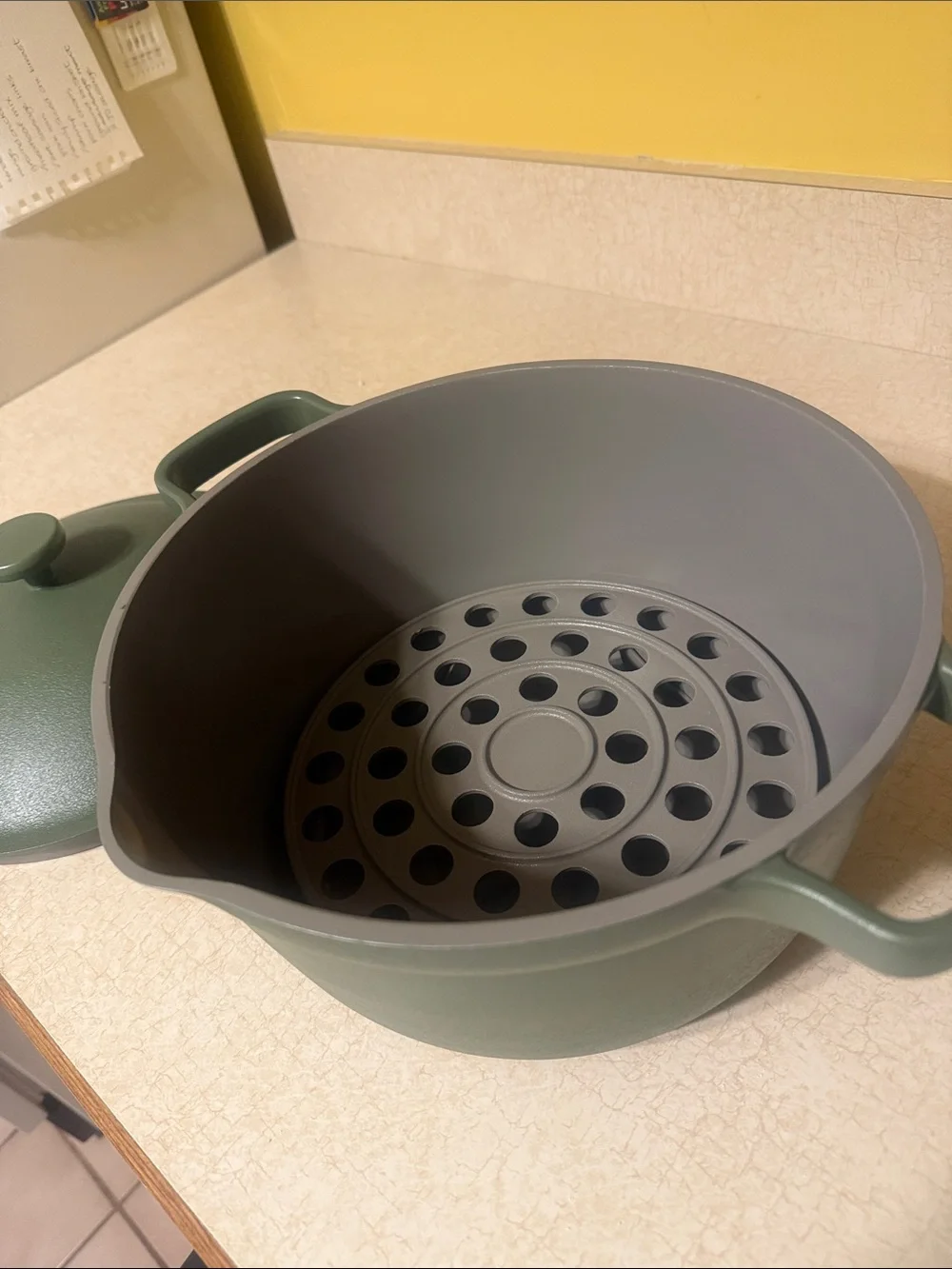 Our Place Matte Forest Green Covered Dutch Oven